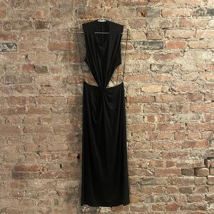 Reformation cut out knit midi dress